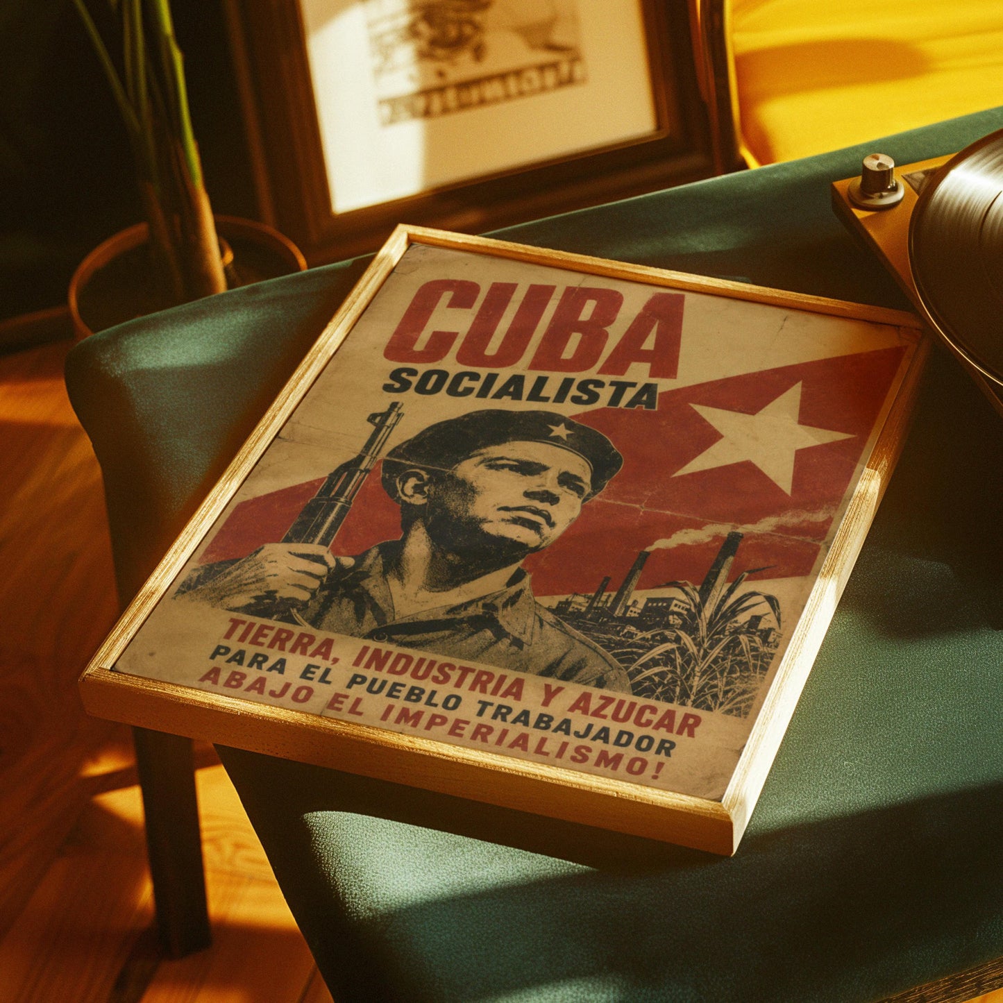 Vintage Cuba Socialist Poster